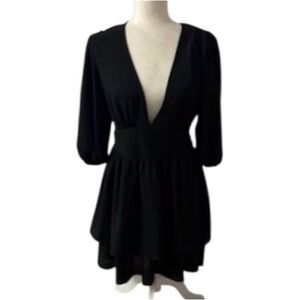 NWOT-ASOS-BLACK TIERED DRESS
